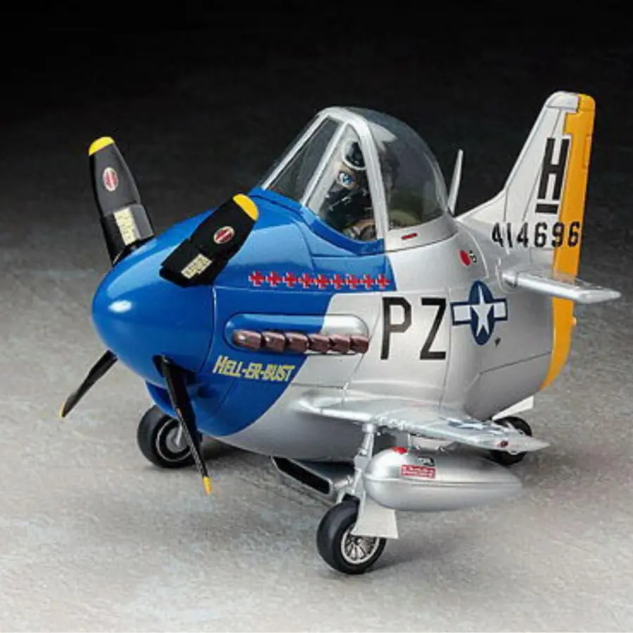 HASEGAWA HA60117 EGG PLANE P-51 MUSTANG Assembly Model Kit