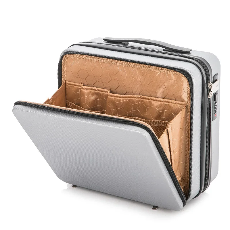 Front Opening Portable 16 Inch High-quality Wear-resistant Password Travel Storage Large Capacity Business Travel Luggage