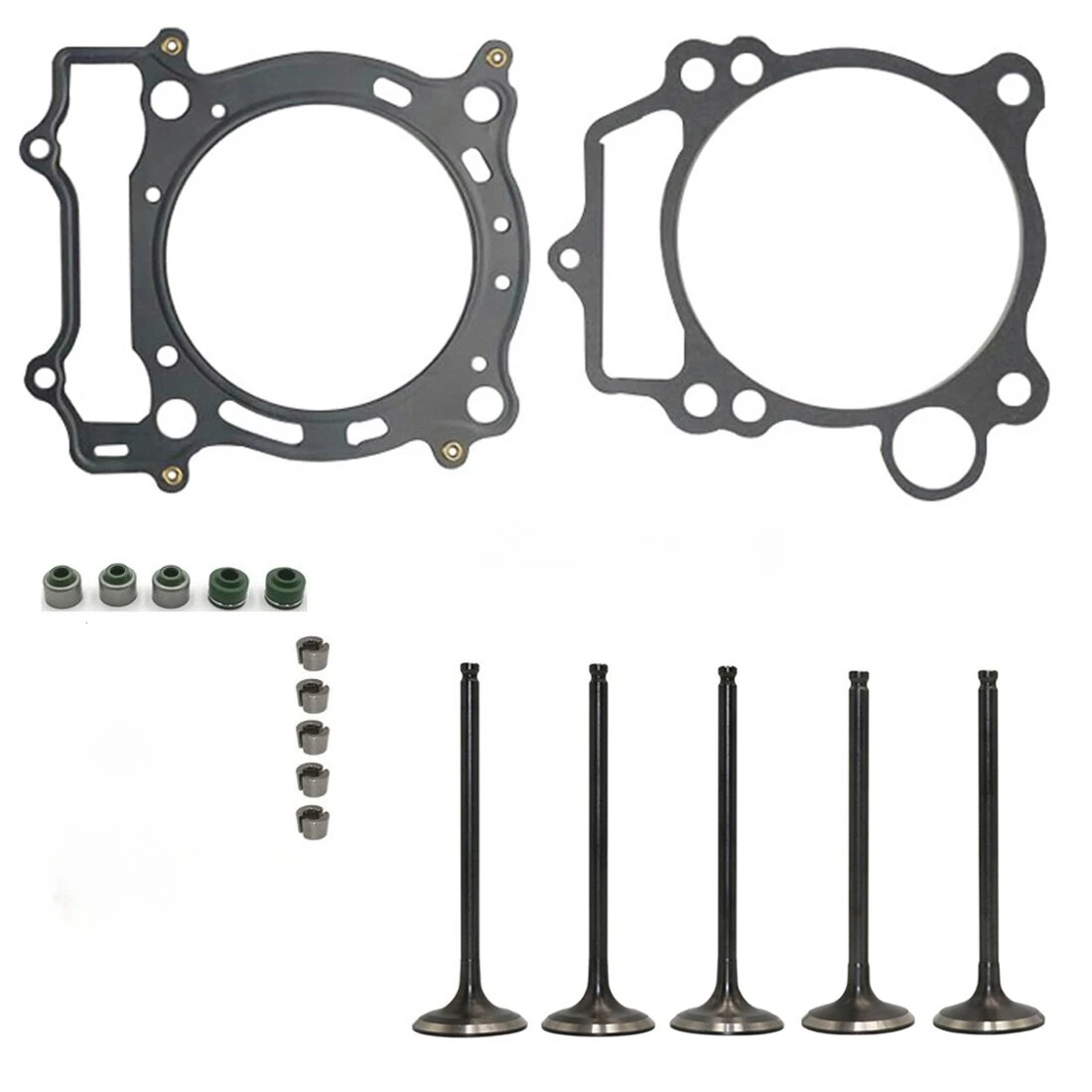 

Комплект выпускных клапанов мотоцикла, комплект впускного стержня для Yamaha YFZ450 2004-2009 WR450F 2003-2006 YZ450F 2003-2005 YFZ450SE 05-08