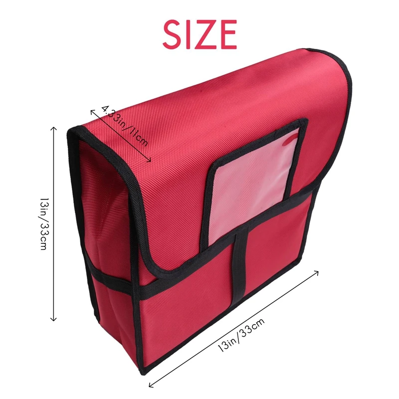 Insulated Pizza Food Delivery Bag Professional Large Pizza Delivery Bag Moisture-Proof Pizza Box