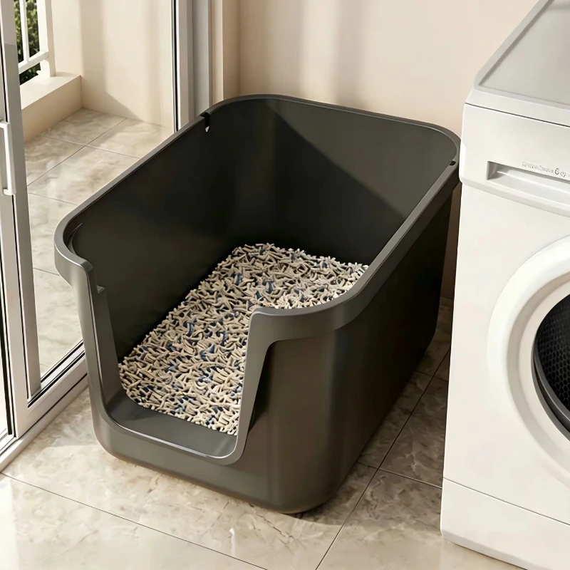 Extra Large Training Luxury Sandbox Litter Box Hiding Drawer Toilet Defecation Litter Box Katzenklo Edelstahl Household Items