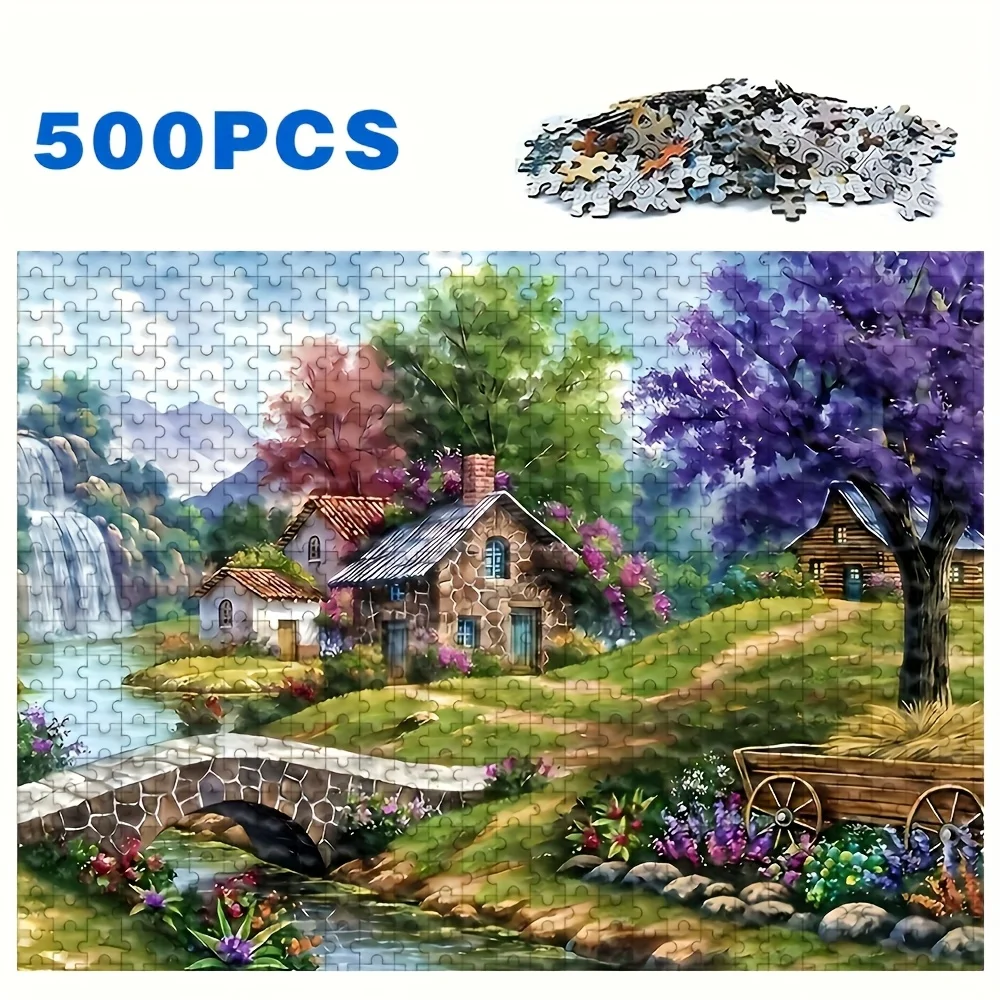 Puzzle dla dorosłych 500/1000 elementów, wysokiej jakości relaksująca gra rodzinna, idealna na urodziny, Boże Narodzenie, Halloween i jako prezent, najlepszy Choi