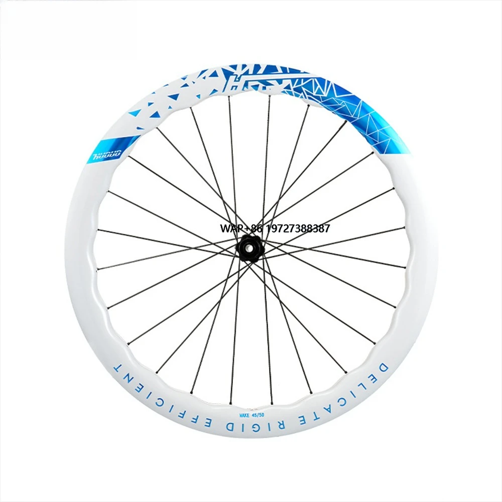 

700C 40/45/50/53/58mm Depth Carbon Road Bike Wheel Set Bicycle 36T Ratchet Hub Carbon Fiber Wheel Set Disc Brake