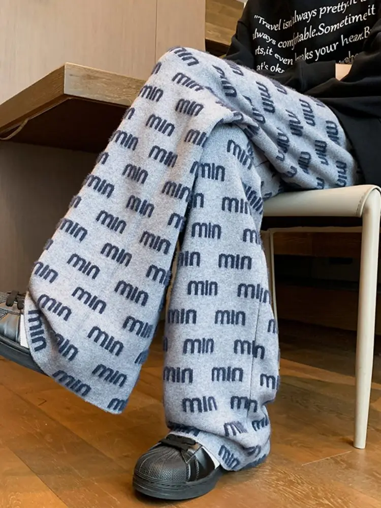 

Мужские зимние повседневные брюки в стиле ретро с японской вышивкой, утепленные, свободного прямого кроя, удобные, широкие, свободные, для комфортного ношения