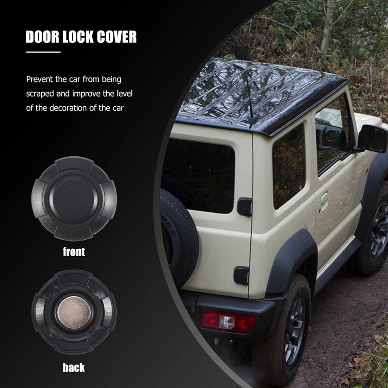 For Suzuki Jimny 2019 2020 2021 Car Door Key Hole Decoration Cover Trim Door Lock Cover ABS Molding Exterior Accessories