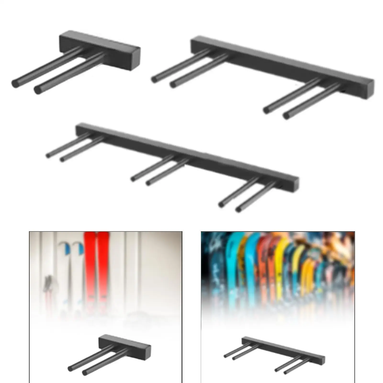 Wall Mount Rack for Snowboards And Skis, Organizer for Home And Office