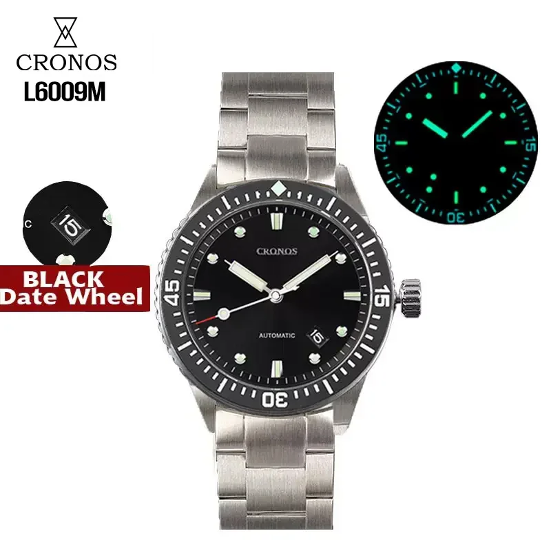 

Cronos Diver Watch For Men C3 Luminous Convex Nail Automatic NH35 Movement 200M Waterproof Resistant Rotating Ceramic Bezel