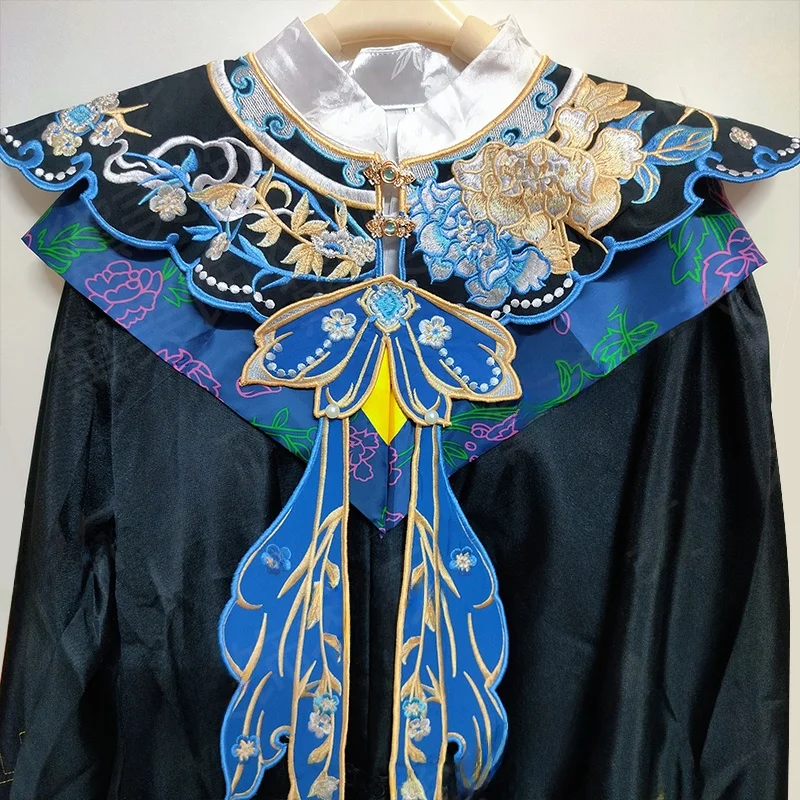 chale-de-remise-de-diplome-style-hanfu-brode-bleu-avec-ceinture-et-faux-col-vetement-d'exterieur-pour-femme-accessoire-de-mode-ete-2025