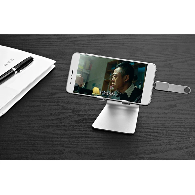 Adaptor OTG USB 3.0, adaptor USB C ke USB konverter pengisian daya cepat cocok untuk Macbook Samsung Xiaomi Huawei LED USBC konektor OTG