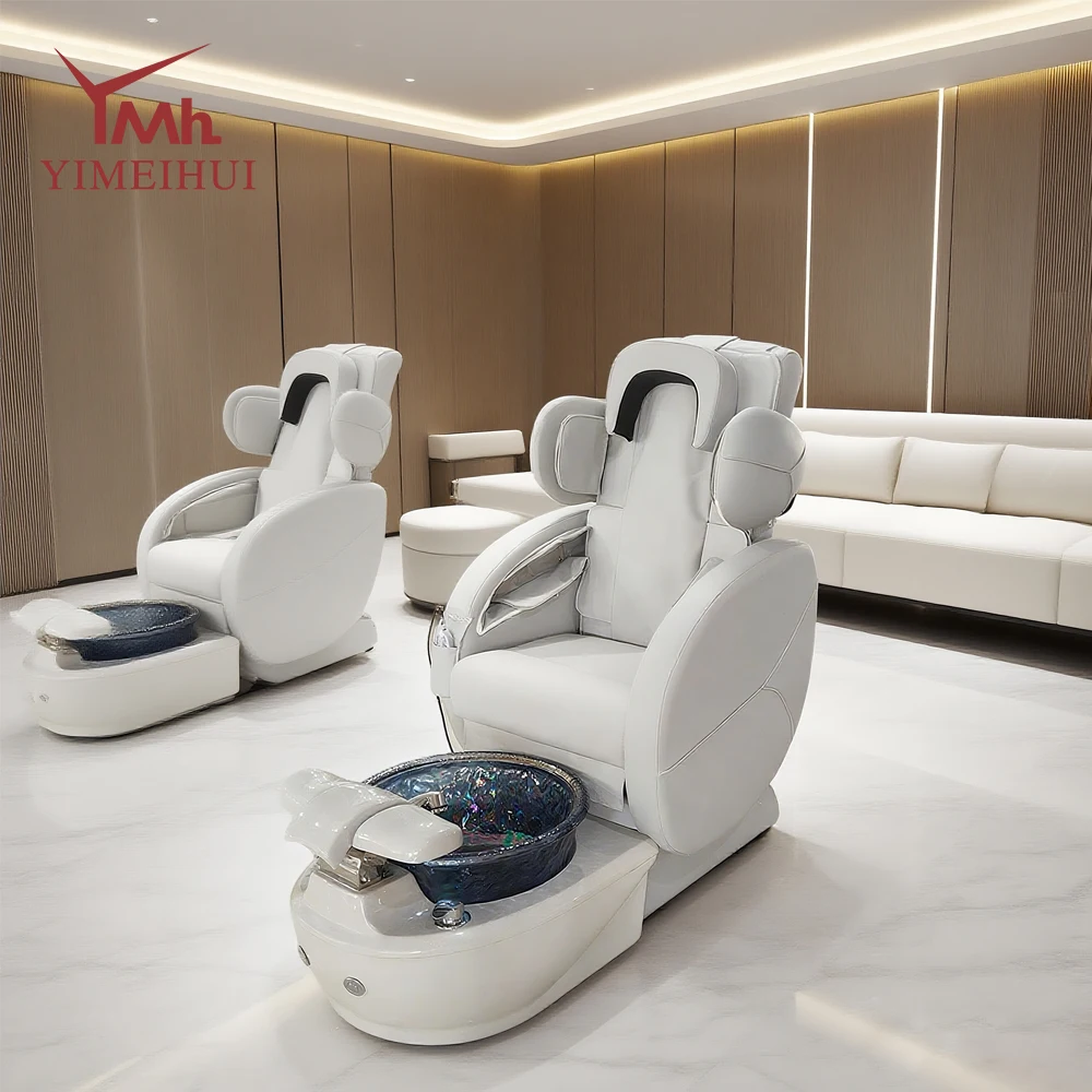 

Высококачественные удобные электрические стулья с откидной спинкой, роскошное массажное кресло для педикюра с чашей