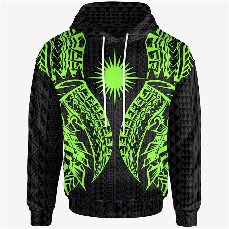 NewFashion Polynesian Chuuk Country Flag Tribal Culture Retro Tattoo Tracksuit Men/Women 3DPrint Streetwear Pullover Hoodies