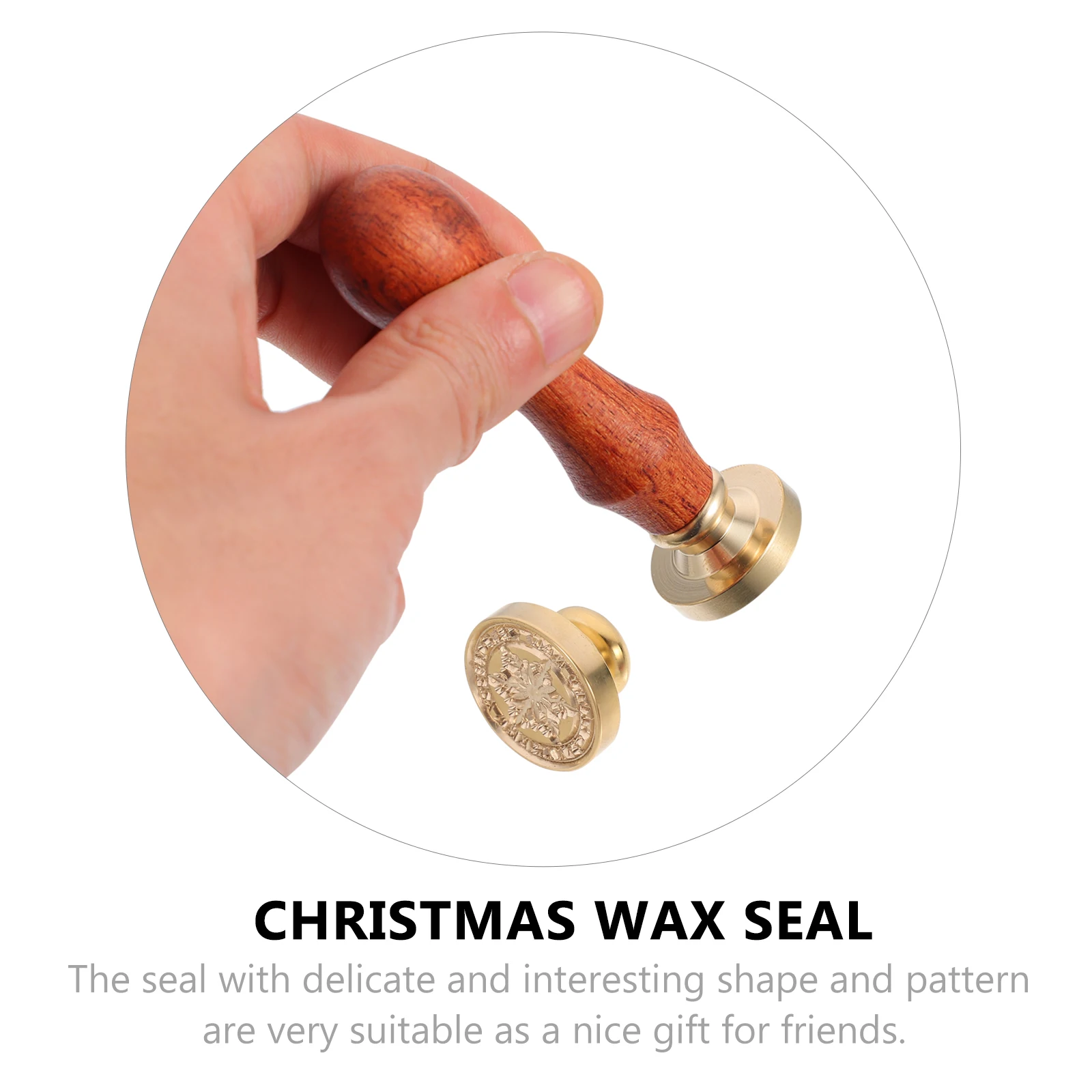 

Christmas Wax Seal Stamp Head Retro Style Fire Lacquer Diy Craft Envelope Scrapbook Sealing Sticker For Holiday Card