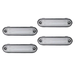 4Pcs/Set LED Side Marker Light Clear Lens Front Rear Turn Signal Lights Blinker Lamp for MAZDA MX-5 MX5 MIATA 1990-2005