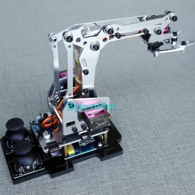 MG90S Metal MeArm 4 DOF Robot Arm Claw Joystick Control Servo Manipulator for Arduino Robot DIY Kit Programmable Mechanical Arm