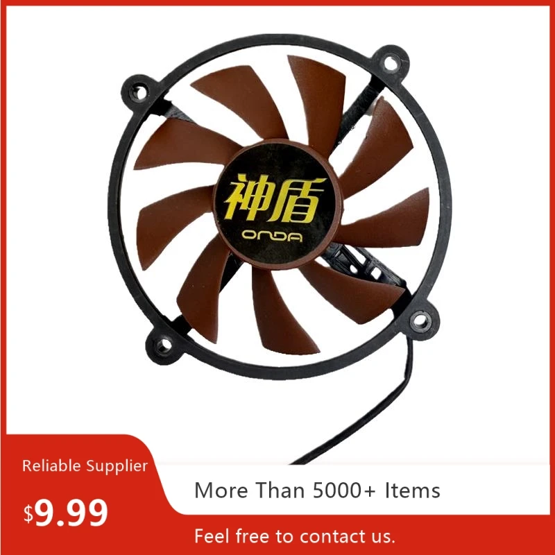 Fan 8.6CM Diameter Graphics Card (Shield God/God Spear) - 6.3CM Mounting Hole Spacing, Small 2-Pin Ball Bearing