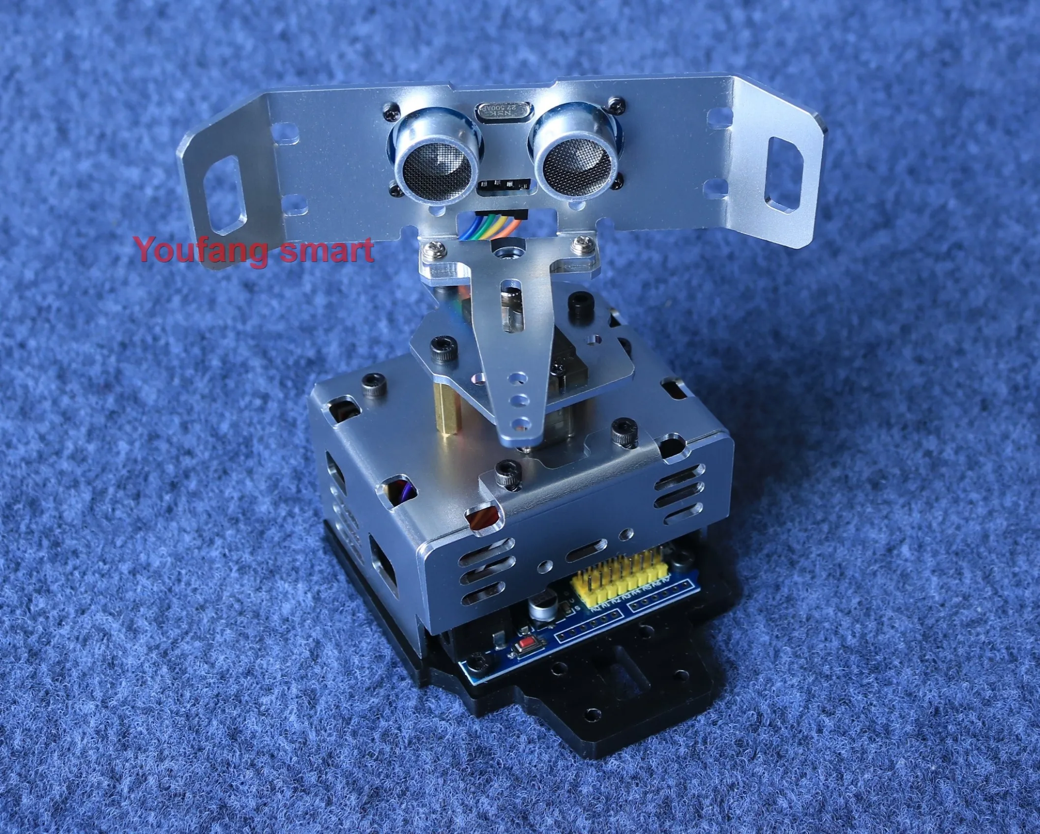 Robot de Radar ultrasónico, Detector de soporte de Metal para Arduino, Kit de bricolaje con pantalla de 1,8 pulgadas, NANO programable, Kit de Inicio