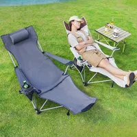 Outdoor Folding Beach Chair Portable Recliner Camping Garden Beach Chair Ultralight Fishing Camp Backrest Furniture Sillas FYBC