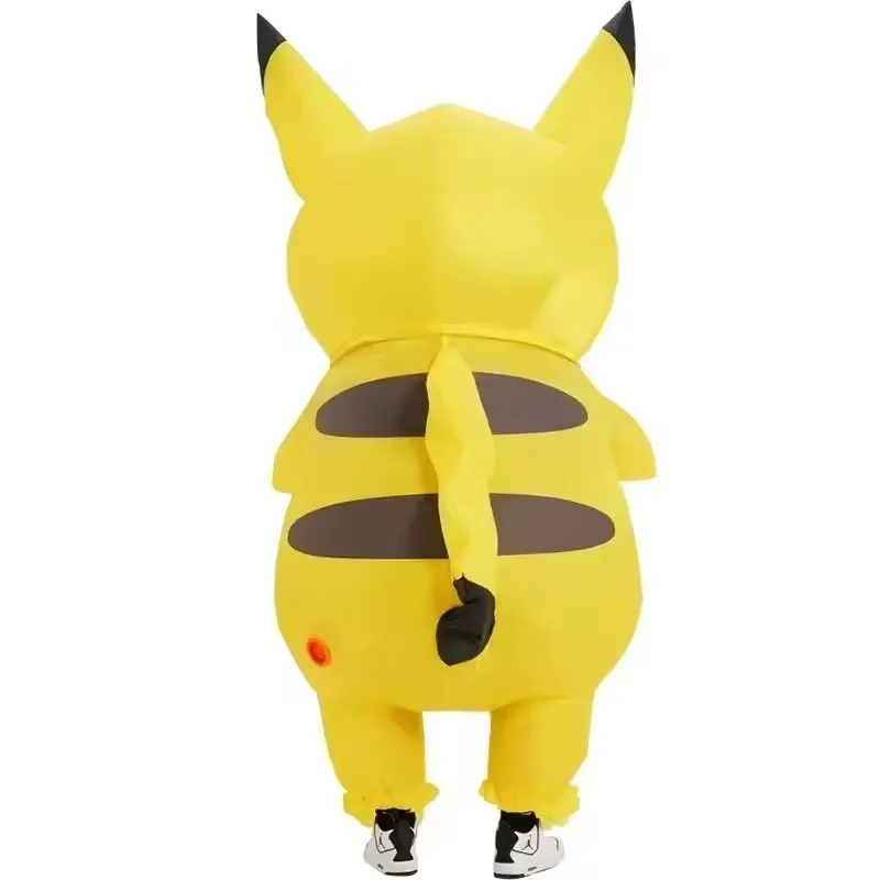 Nieuwe Pikachuer Opblaasbare Kleding Volwassen Kinderen School Prestaties Kleden Cartoon Dress Up Kinderen Halloween Pop Props Kostuum - afbeelding 1
