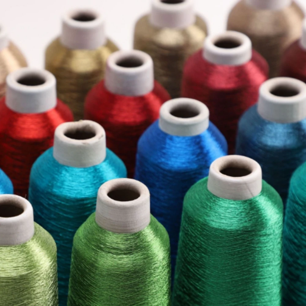 Embroidery Thread 150D color sesame L-shaped gold and silver wire metal wire computer embroidery thread cross stitch