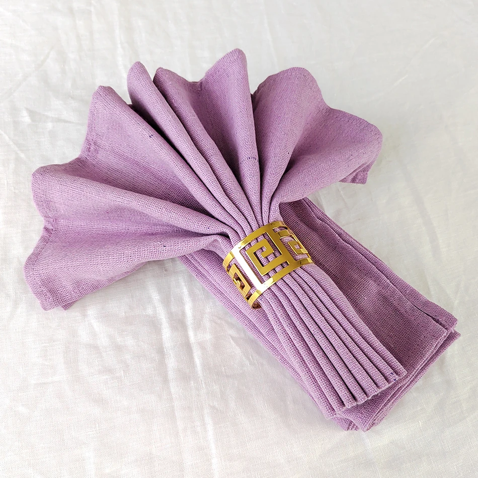 Dinner Cloth Napkins 30x45cm Set of 4 Pack Cotton Blend Linen Fabric Everyday Use Home Kitchen Table Mat Wedding Cocktail Party