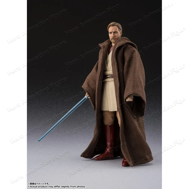 Original  Bandai S.H.Figuarts Shf Obi Wan Kenobi Classic Ver Star Wars Revenge of the Sith  Anime Action Collection Figures Toys view 6