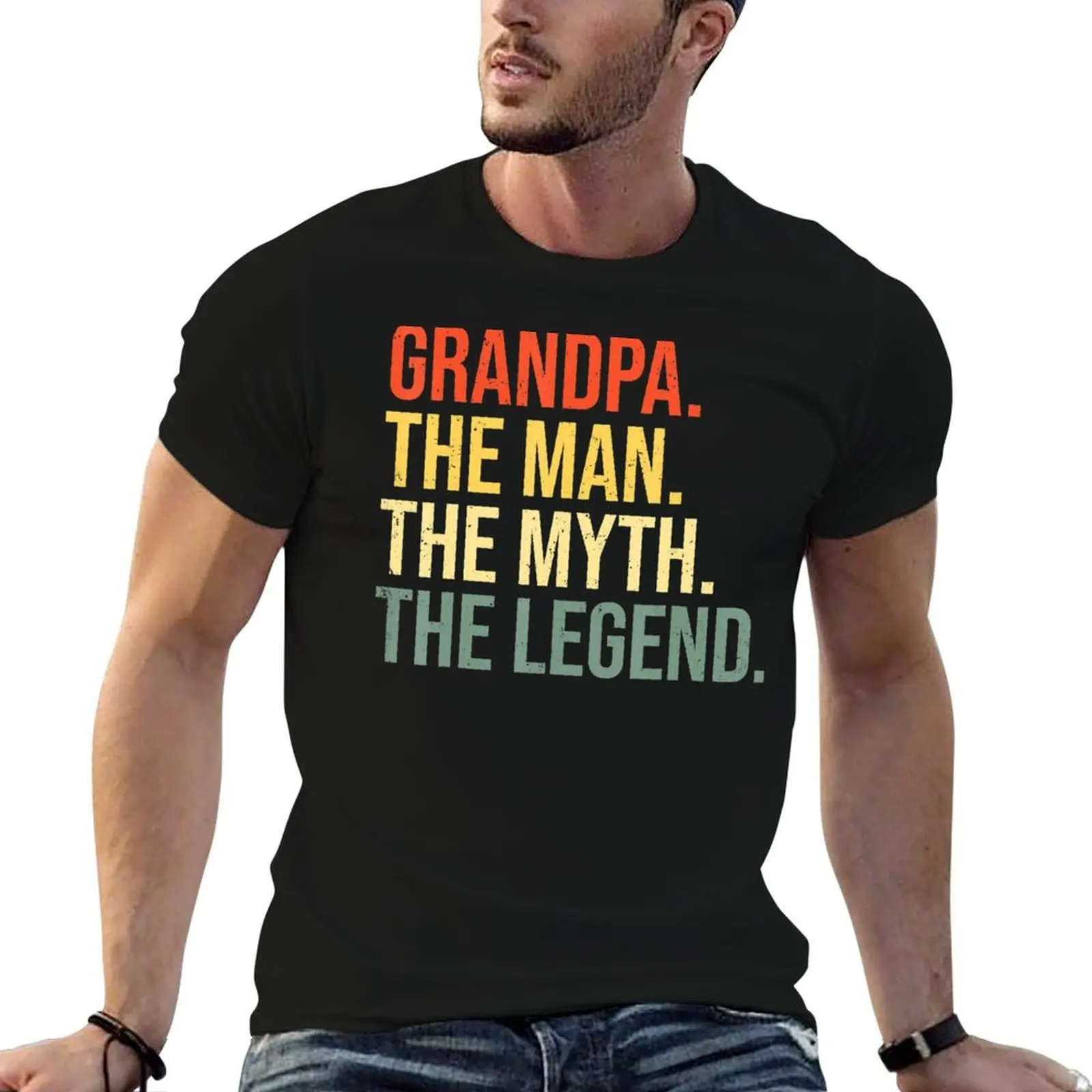 

shirts t legend cotton The t T-Shirt Grandfather The Man shirt The Grandpa Myth designer man Grandpa