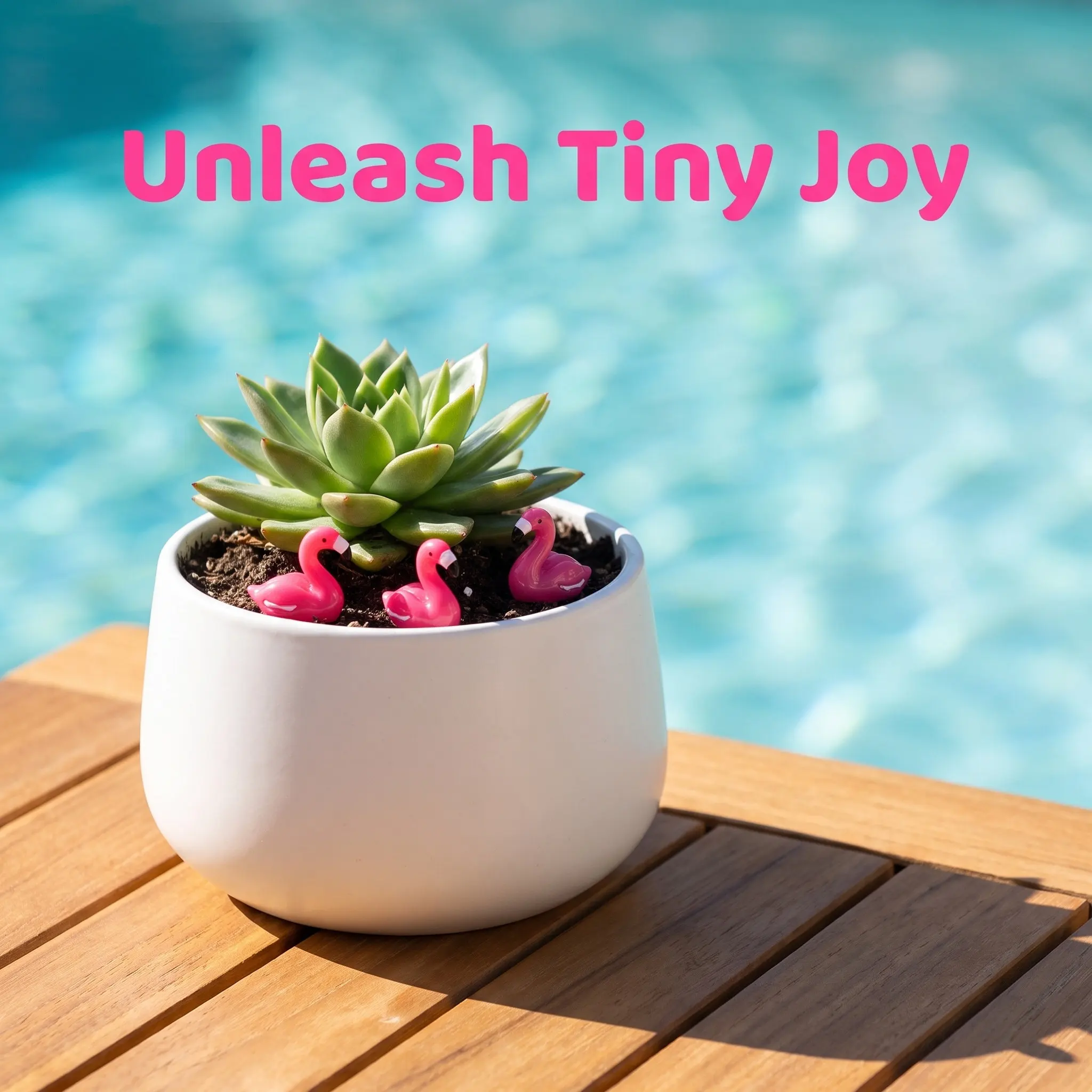 100Pcs Mini Flamingo Statues Resin Tropical Miniature Sculptures for Fairy Gardens Potted Plants Cake Toppers Wedding Party