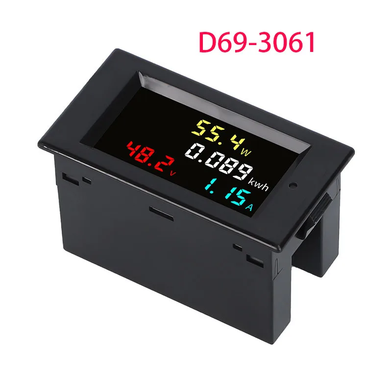 D69-3061 DC Voltage, Current, and Power Meter DC14V-600V Energy Display LCD Digital Display Intelligent Automatic