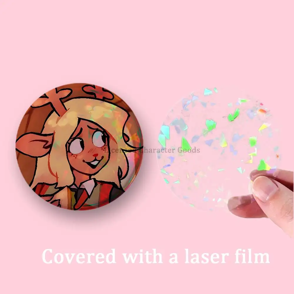 D-Deltarune Suselle Susie Noelle Badges 25 32 44 58 75 mm Round Customizable Wholesale Fan goods Self-made fan freebies - view 3