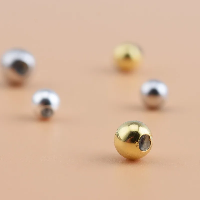 5PCS S925 sterling silver silicone positioning fixed adjustment beads handmade diy bracelet necklace jewelry
