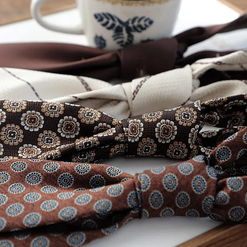 Men Retro Gentleman Necktie,Maillard Tone Coffee Beige 8CM Formal Tie,Business Professional Suit Accessory For Work Occasions