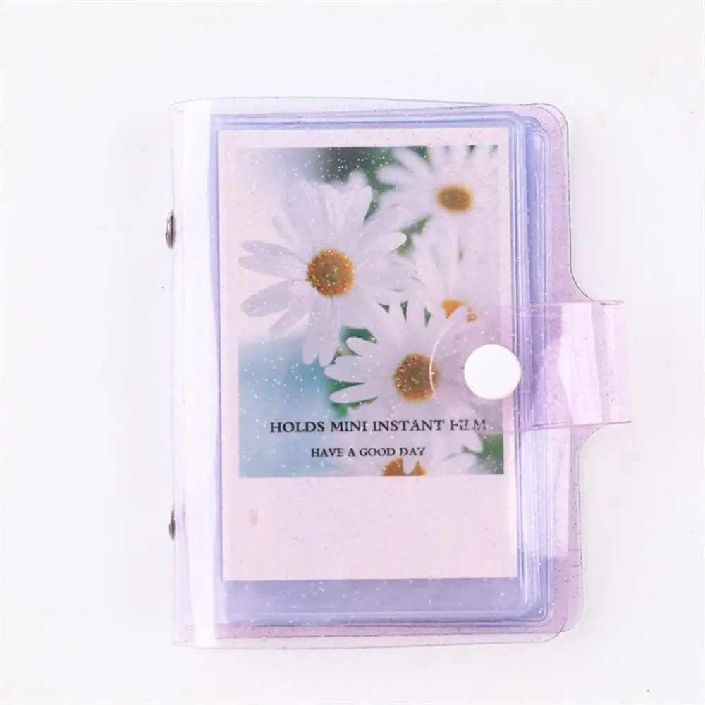 3 inches LOMO Cards Transparent Glitter Card Stock Binders Albums Mini Photo Album Photo Album Instax Album Card Holder