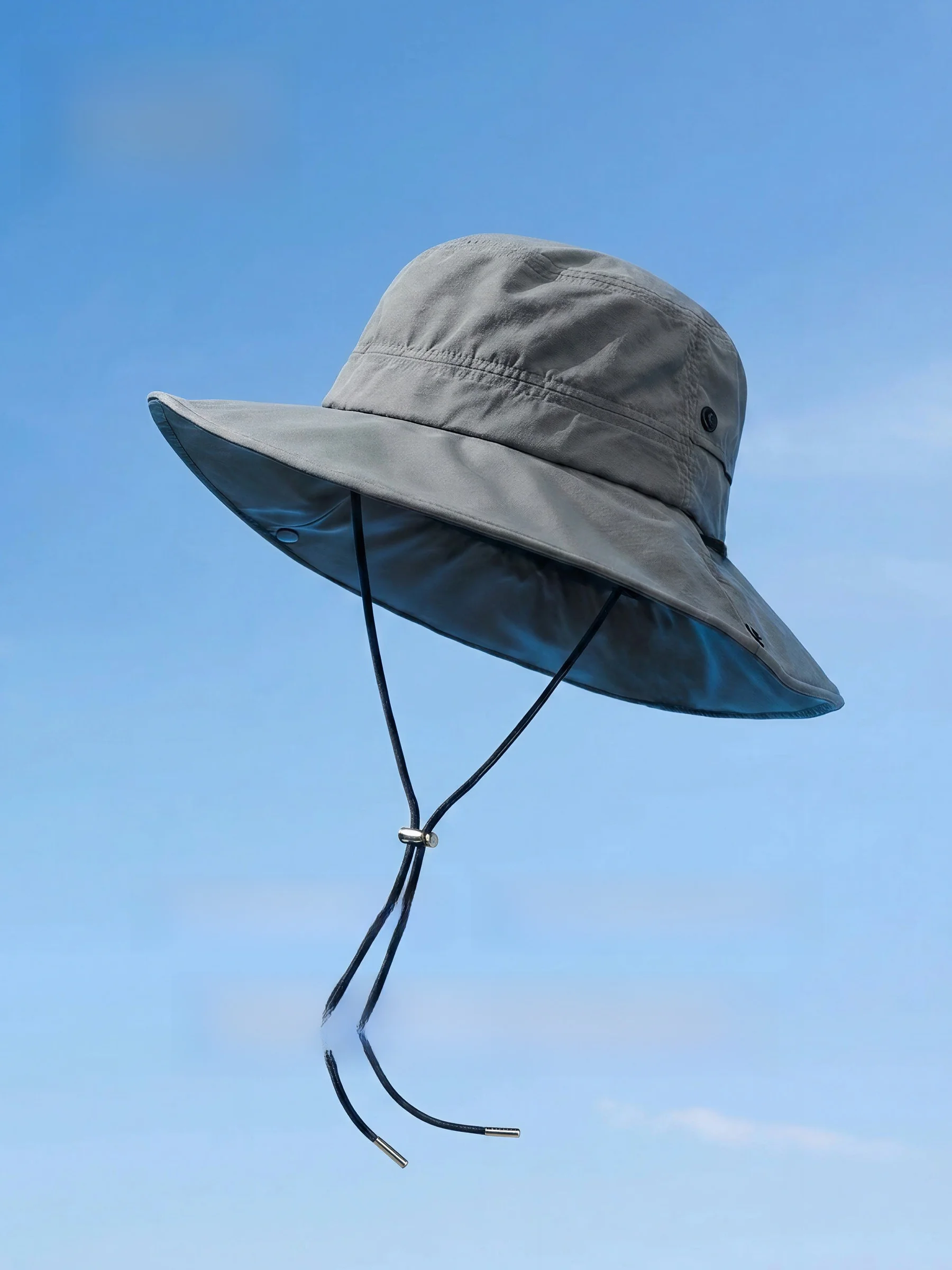 elle-homme-men's-outdoor-fishing-cap-breathable-thin-sporty-sun-protection-uv-blocking-hat-adjustable-round-top-wide-brim-cap