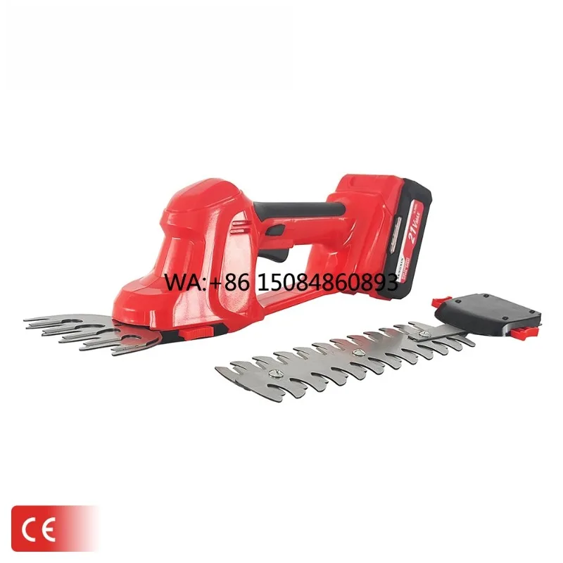 21V lithium battery Hedge Trimmer, 2.0Ah dual blade design, mini industrial tool for DIY garden pruning and bush cutting