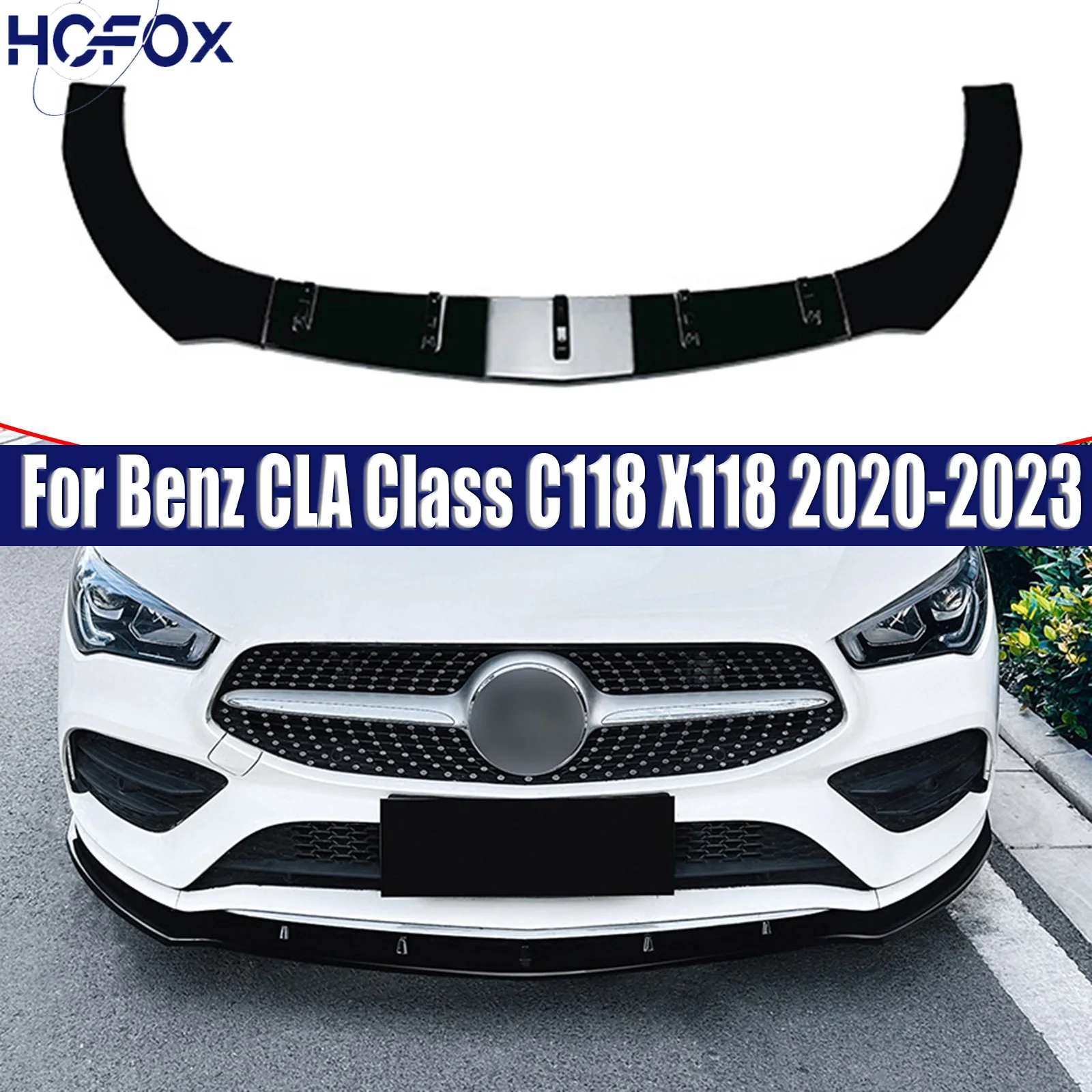 

Front Bumper Spoiler Lip Splitter Diffuser Body Kits For Benz CLA Class C118 X118 2020-2023 AMG