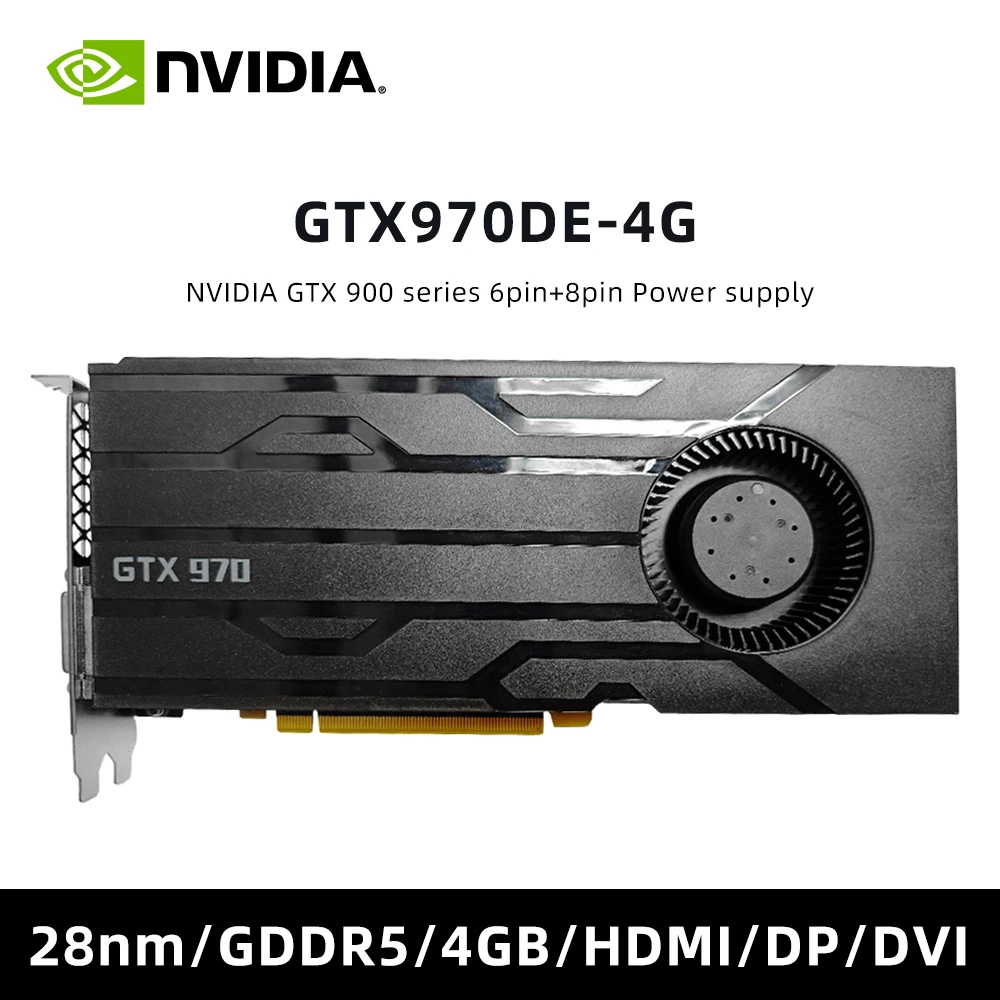 Dell Nvidia GeForce GTX970 GTX 970 4GB GDDR5 Graphics Card 256BIT,PCI Express 0RW8C2