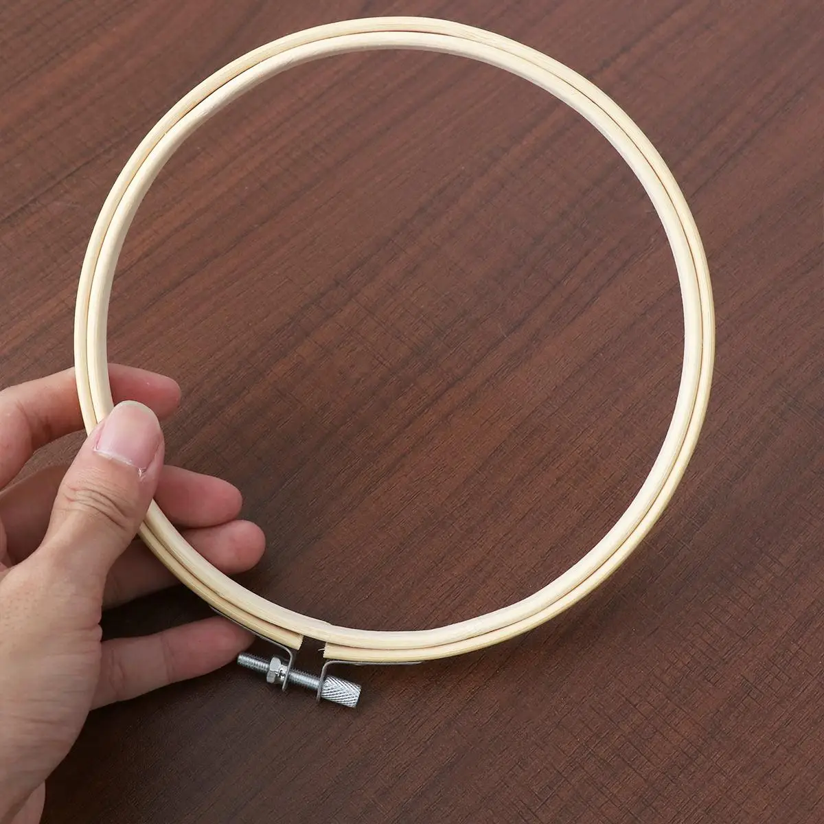 Embroidery Hoop Bamboo Craft Circle Mini Frames Set Punch Needle Sewing Kit Wall Decor Embroidery Tool