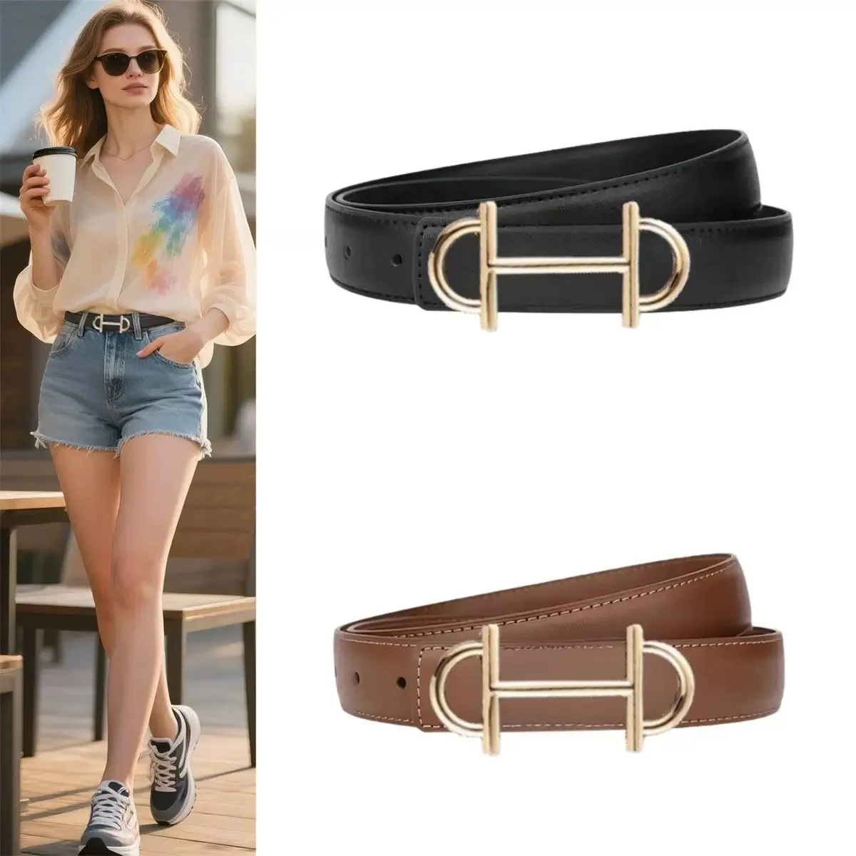 cintos-femininos-com-fivela-dourada-em-formato-h-cinto-casual-fino-para-jeans-vestidos-e-saias-marrom-e-preto