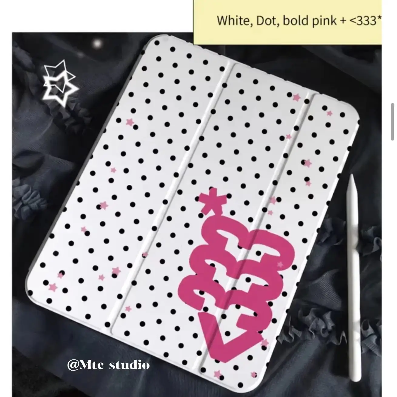 Digital Polka Dots New Tablet Case For iPad Pro 11 12.9in 13 M4 M5 9.7 10.2 5/6th 7/8/9 10 11th Mini 4 5 Air 3 6 7 Fold Cover