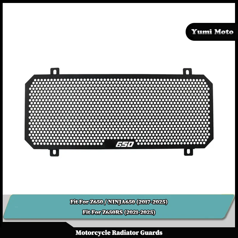 

Fit For KAWASAKI NINJA650 Z650 2017-2025 Z650RS 2021-2025 Motorcycle Radiator Guard Grille Cover Protector Protective Grill