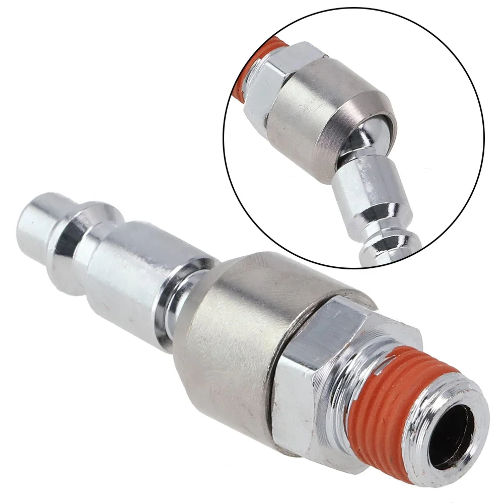 Imagem -06 - União Giratória Pneumática Ferro Folheado a Níquel Plugue de ar do Conector do ar Acessórios Pneumáticos 4npt Padrão dos Eua