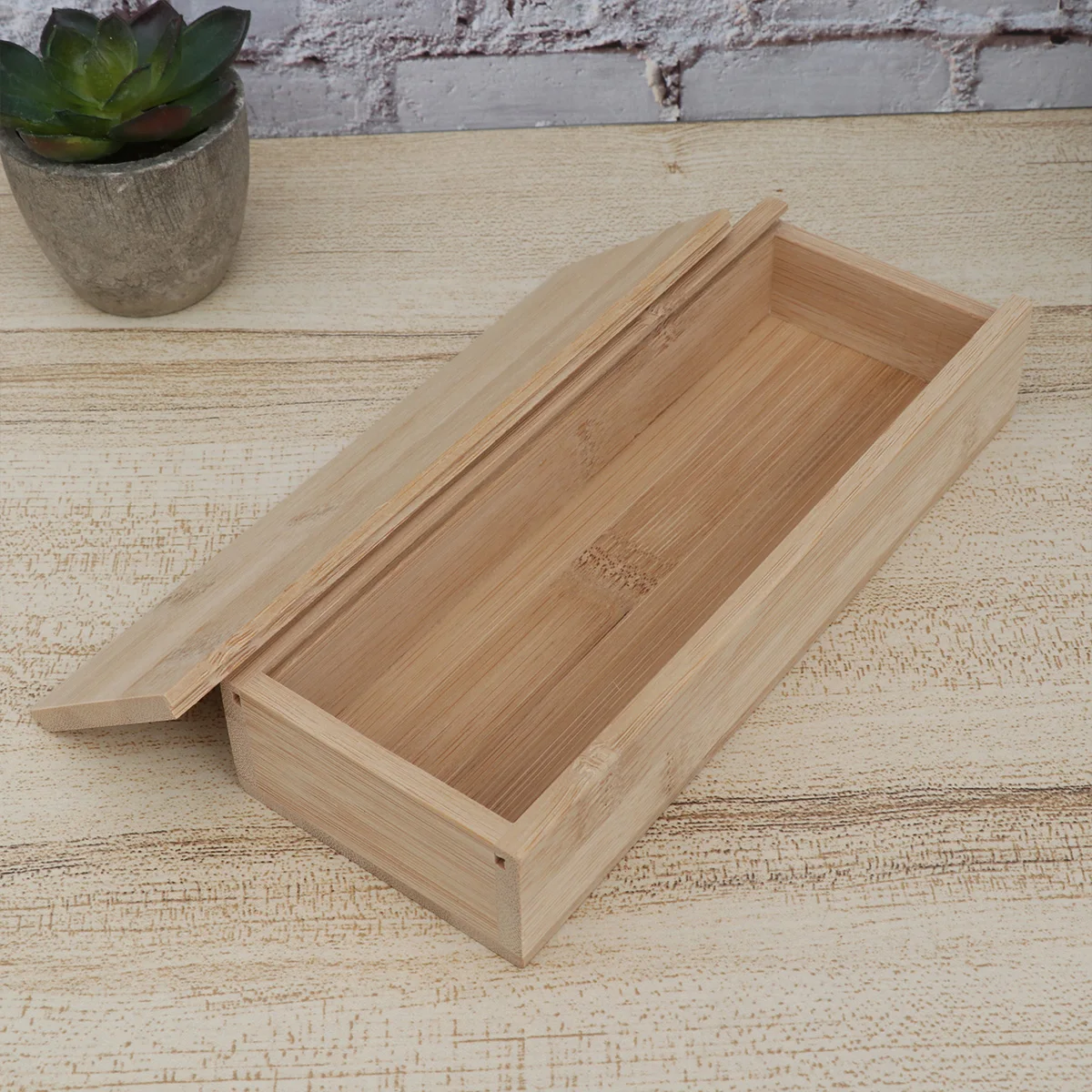 

Bamboo Drawer Box Vintage Wooden Storage Container For Sundries Desktop Organizer Books Fruit Snacks Gift