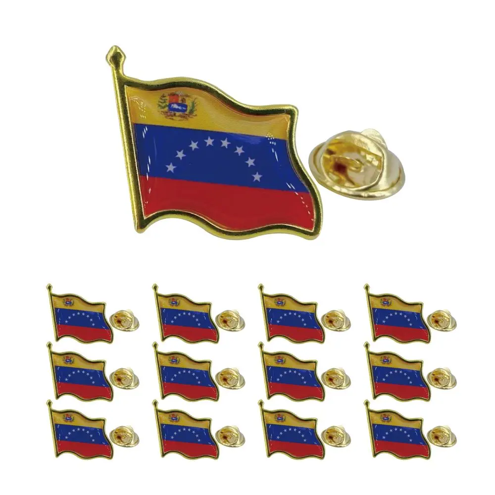 

Venezuela Flag Lapel Pin - Enamel Metal National Badge | World Travel Souvenir Gifts for Men & Women | Country Flag Patriotic Br