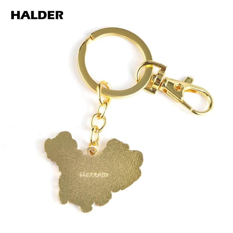 HALDER China Map Flag Keychain Five-starred Red Flag Key Chain Backpack Keyring Car Key Pendant Jewelry Gift For National Day