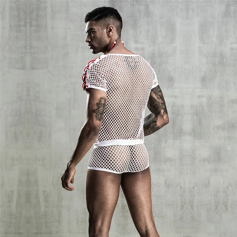 หมอเซ็กซี่เครื่องแต่งกายชายชุดพยาบาลฮาโลวีนเครื่องแต่งกายสําหรับชาย