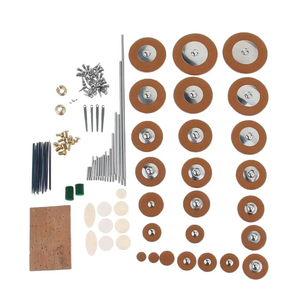 

Alto Saxophone Repair Reeds Needles Screws Cork Sheet Leather Pads Key Buttons Wind Instrument Parts