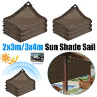 2x3m/3x4m Sunshade Net Rectangle HDPE Shade Trap with Grommets Shade Mesh Shade Canopy for Greenhouse Garden Patio Backyard