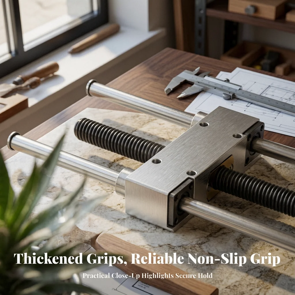 Woodworking Bench Vise Workshop Equipment Large Clamping Range Swivel Bench Vise Parallel Guide Rods Brass Parts for Workbench