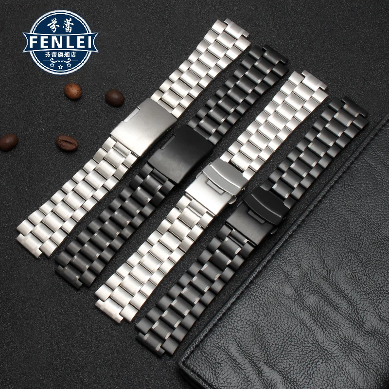 Stainless steel Watchband For TIMEX Tidal T2N720 T2N721 TW2R55500 T2N721 T2N721/739 Watch strap 24*16mm Men's Convex bracelet