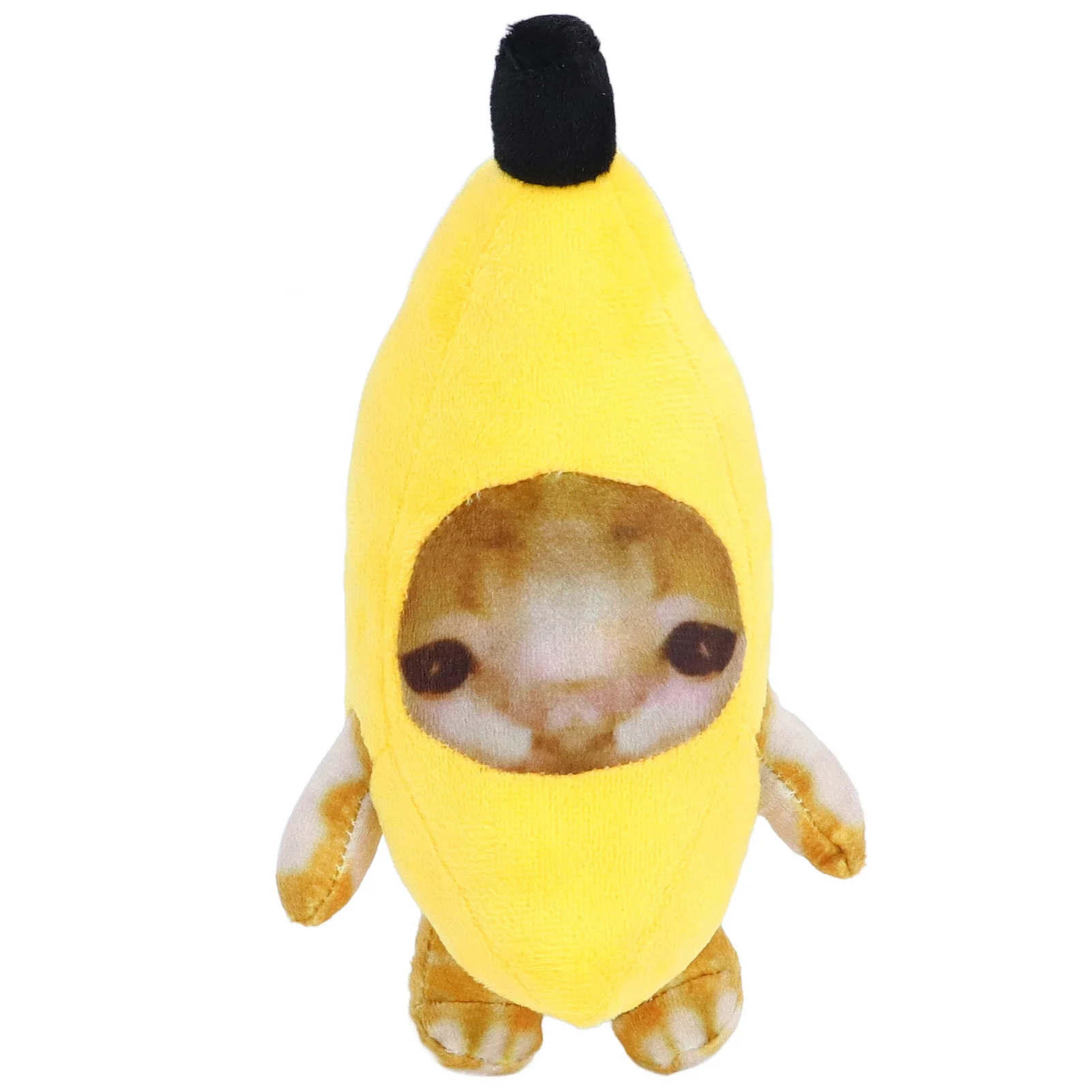 ZK30 30cm Banana Cat Plush Toy Multipurpose Decompression Cute Cartoon Soft Cozy Stuffed Animals Toy for Presents Home Decor